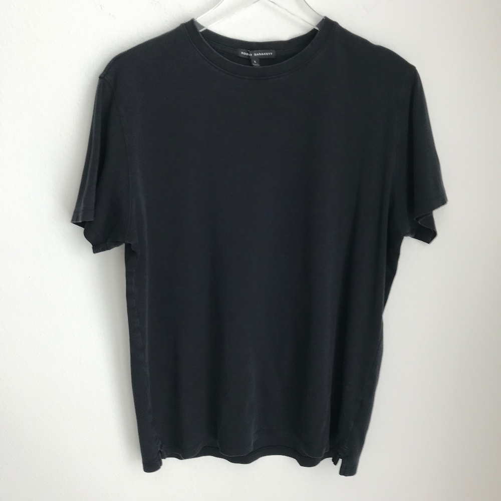 Robert Barakett Men's Short Sleeve Pima Cotton T-Shirt Size L Navy
